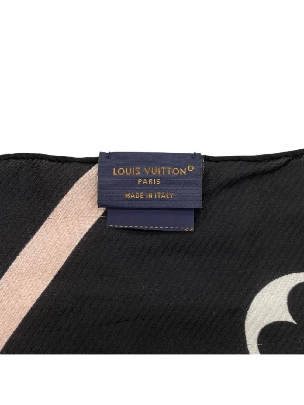 Louis Vuitton Silk Scarf Etole LV Idylle Monogram Noir Black Pink - Picture 9 of 10